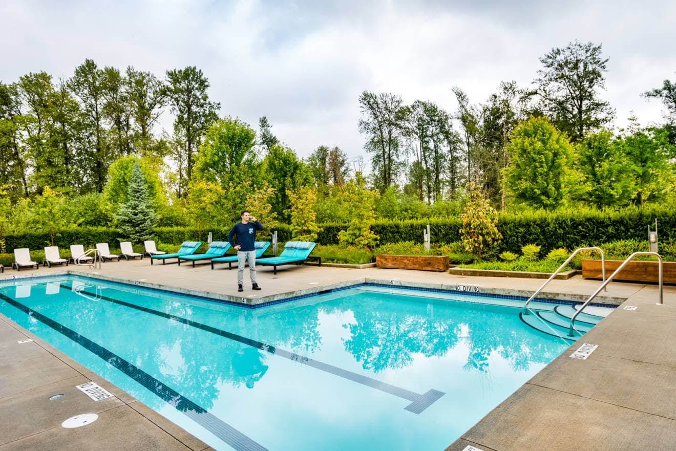 Water amenities like a pool often mean higher strata fees.